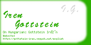 iren gottstein business card